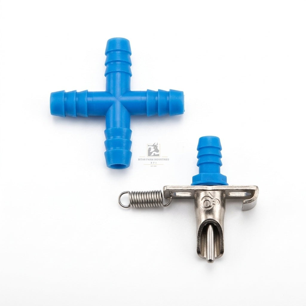 Metal Rabbit Nipple with X Hose Connector