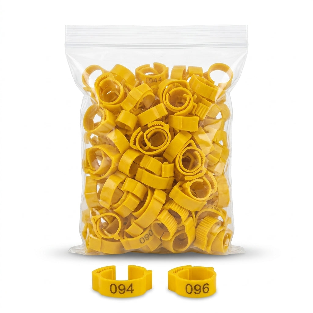 Numbered Chicken Leg Bands (1–100)