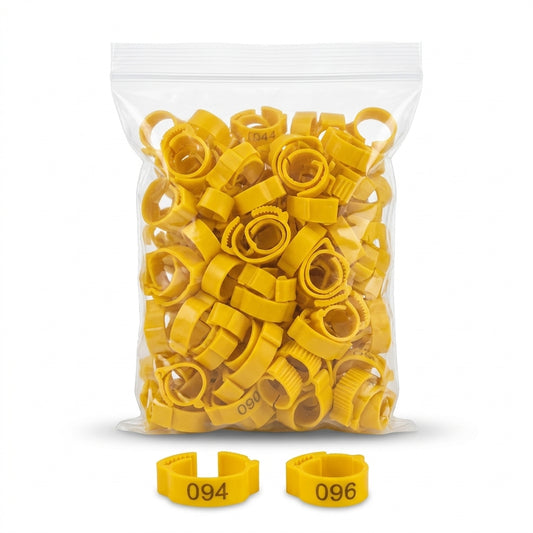 Numbered Chicken Leg Bands (1–100)